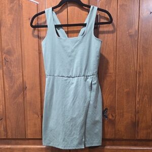 Sage Green Athletic Dress With Shorts